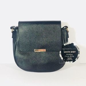 Women’s black small crossbody bag